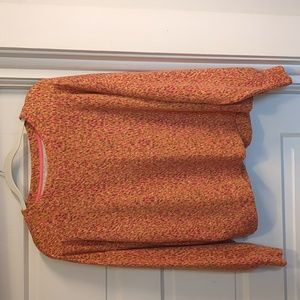 Lou & Grey Orange long sleeve French Terry Sweatshirt‎ M